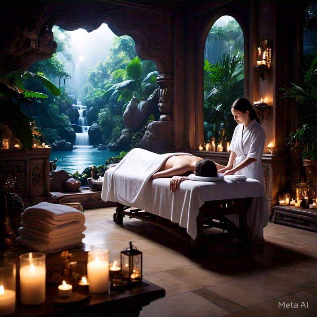 Spa and wellness treatment photos.